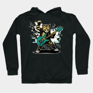 Cat Guitarist Hoodie